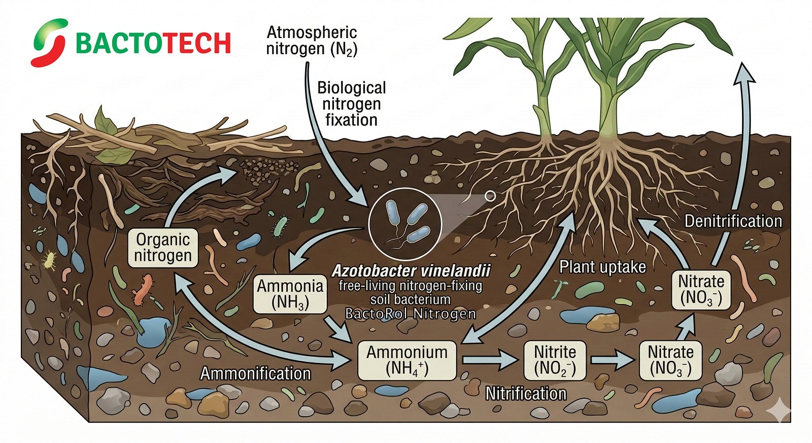 azotobacter vinelandii used in Bactorol Nitrogen